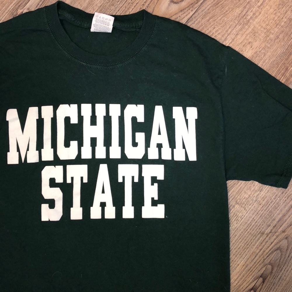Michigan State Green Short Sleeve Tee - Sz Small